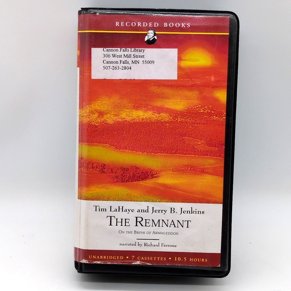The Remnant Cassette Tapes Audio Book LaHaye Jenkins Unabridged 10.5 Hours